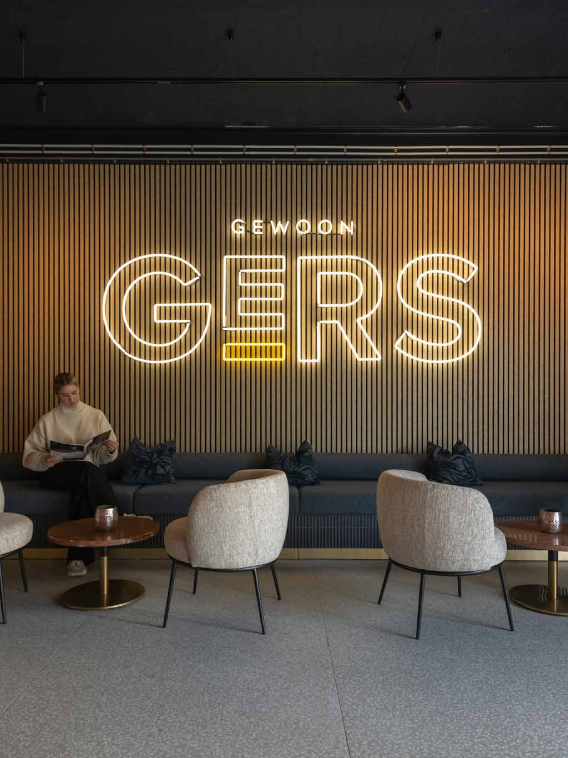 GewoonGers showroom akupanel akoestische panelen wandpaneel lattenwand