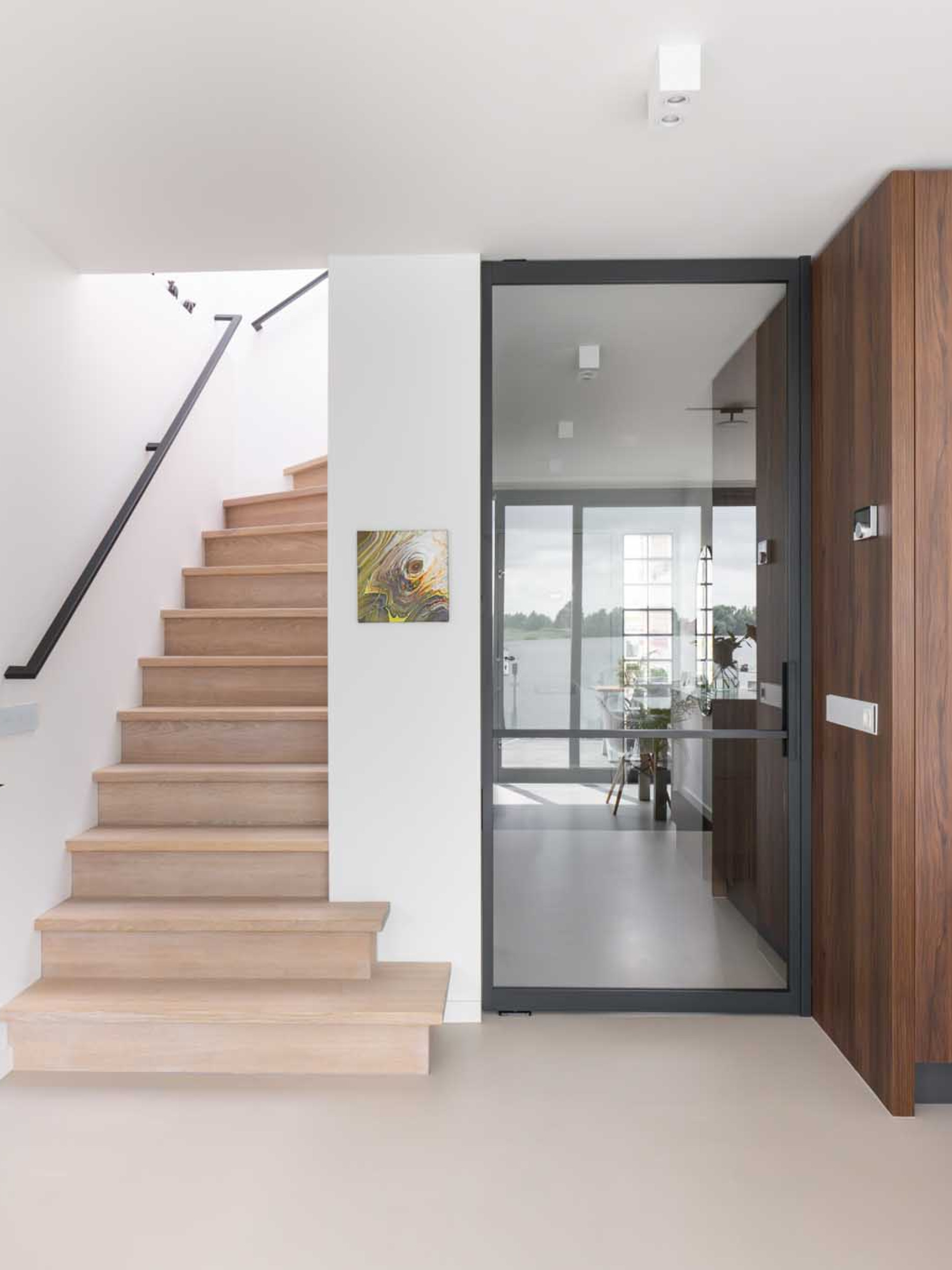 zwart stalen taatsdeur met glas Gewoon Gers binnendeur