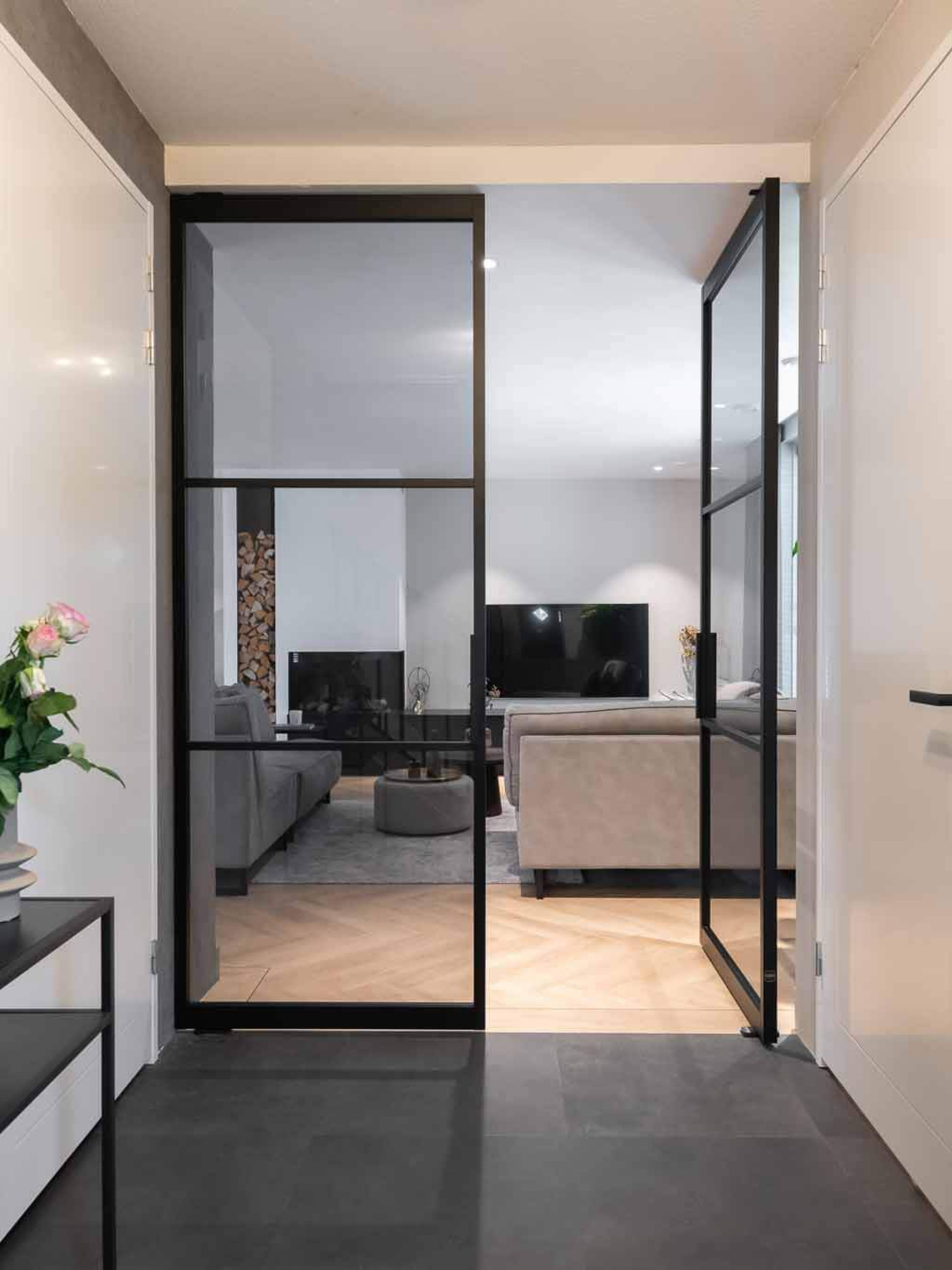 gewoon gers dubbele taatsdeur rookglas