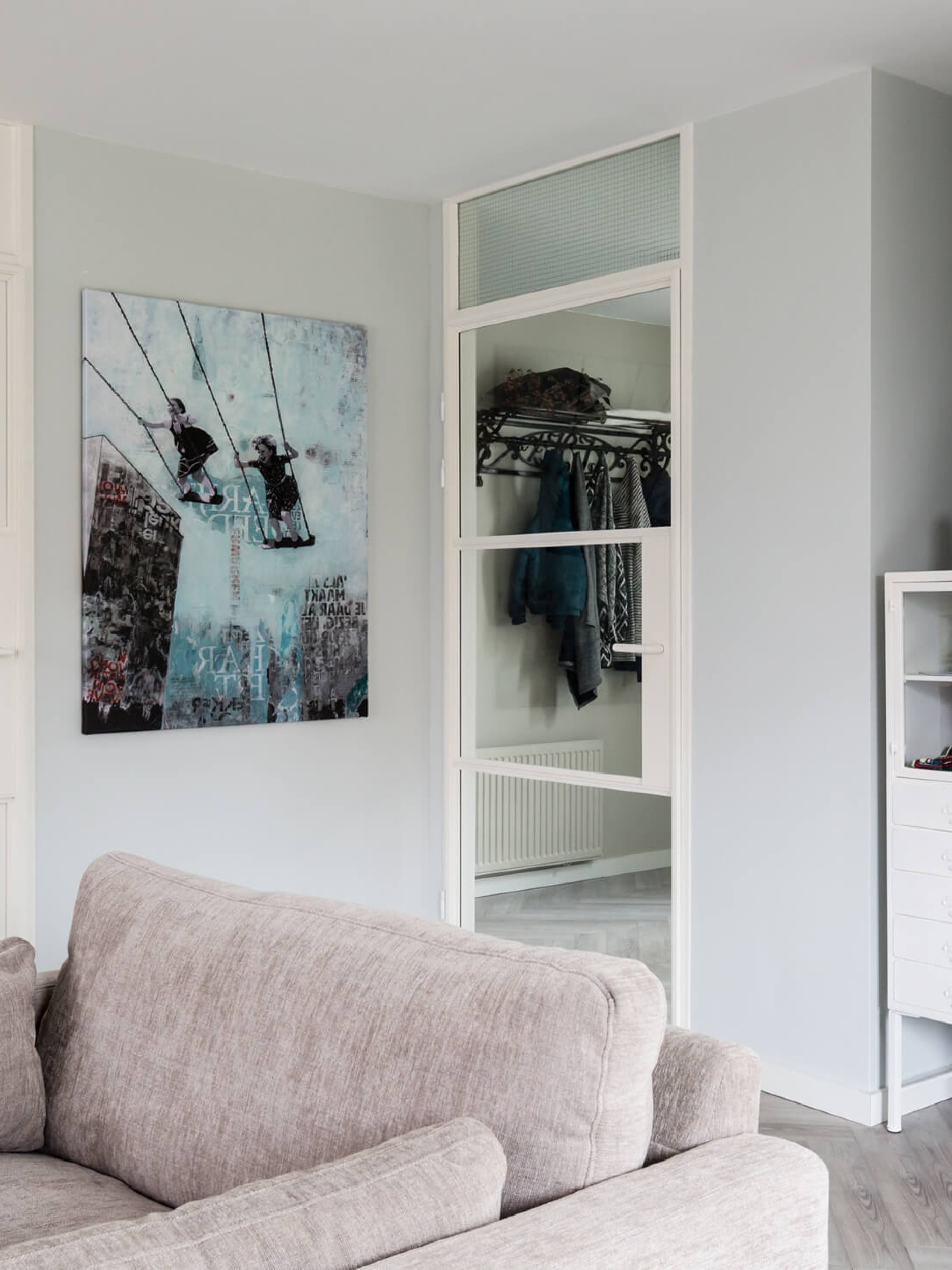 stalen opdekdeur met glas GewoonGers