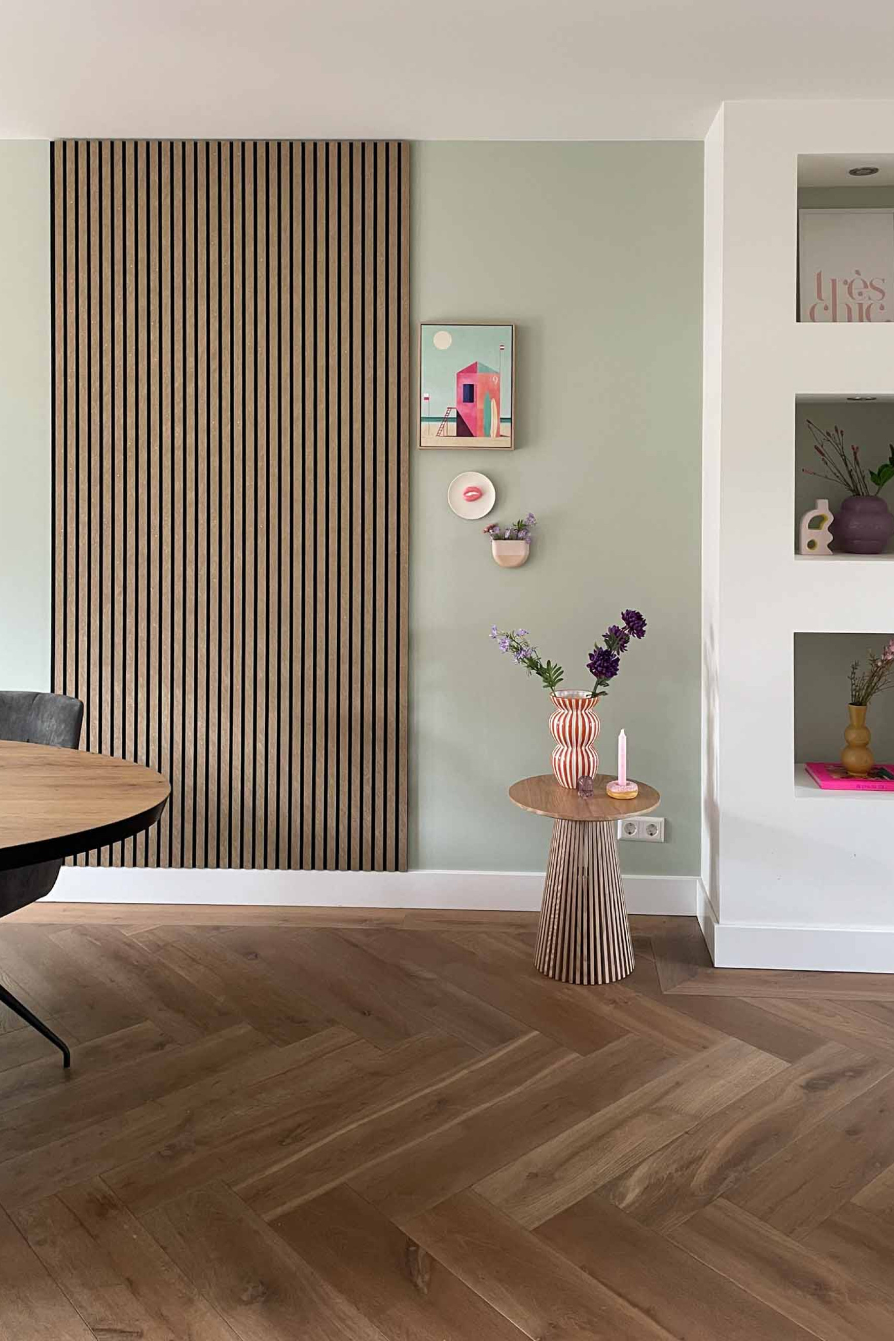 akoestische panelen goud met zwart vilt akupanel GewoonGers