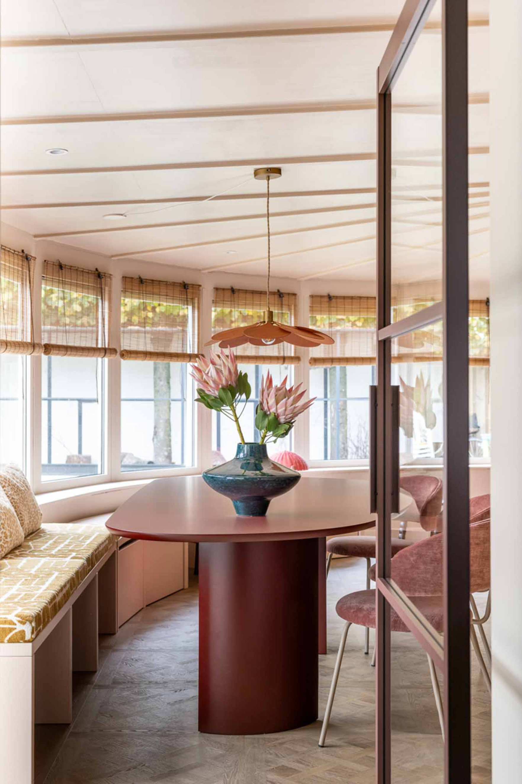 Taatsdeur roodbruin openslaande deur maatwerk binnendeur gewoon gers