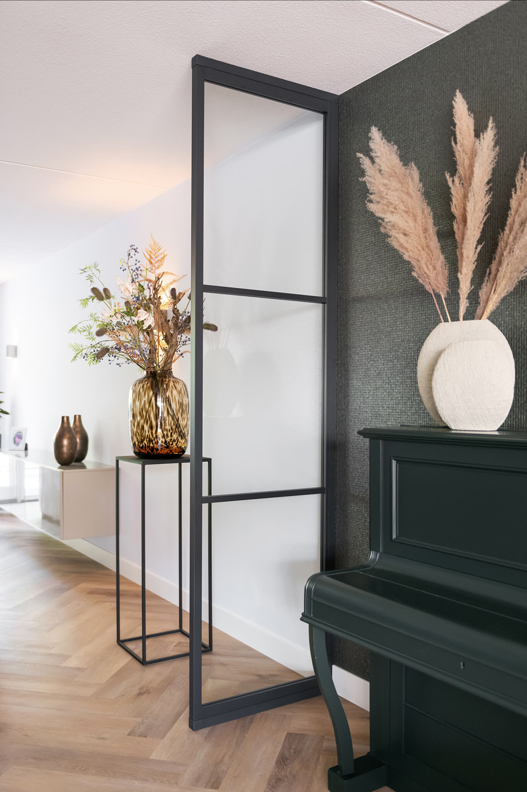 roomdivider glas met staal aluminium glaswand GewoonGers