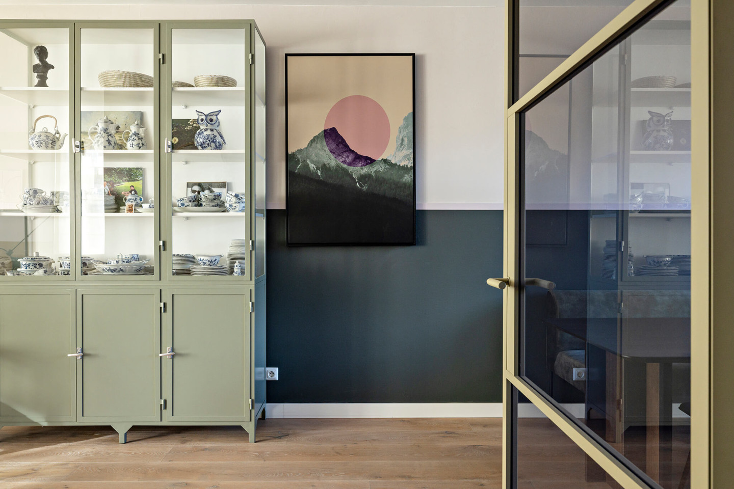 groene stalen deur rookglas vtwonen