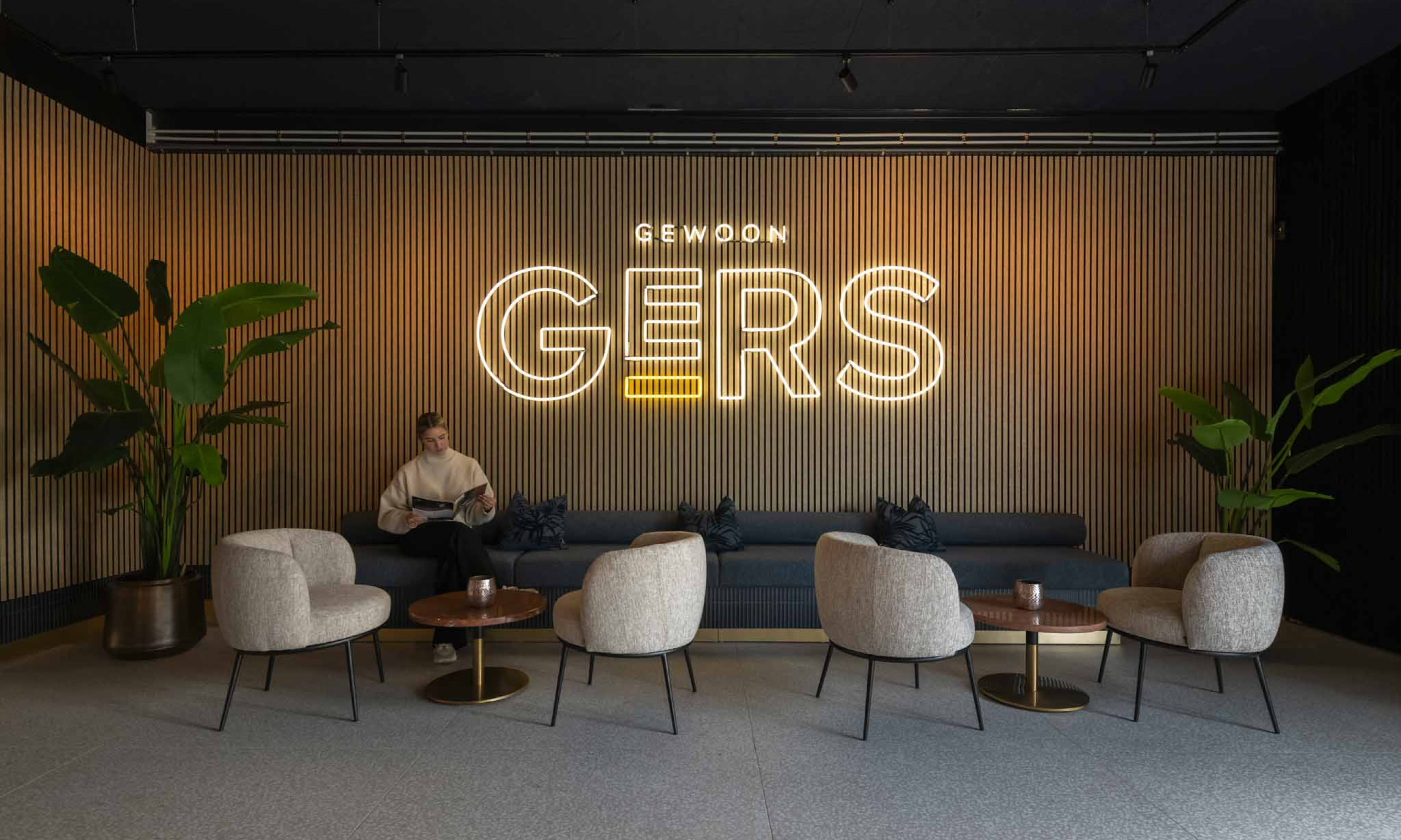 GewoonGers showroom akupanel akoestische panelen wandpaneel lattenwand