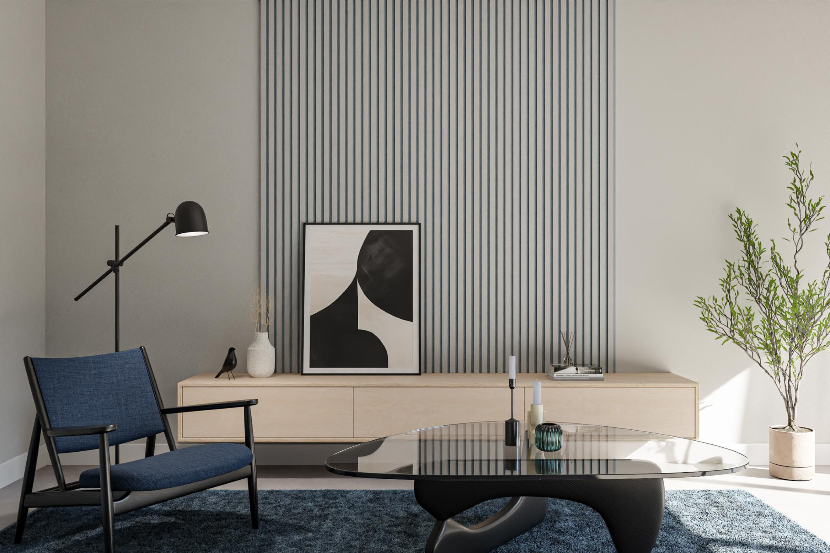 woonkamer akoestische wandpanelen tv wandpaneel tv meubel