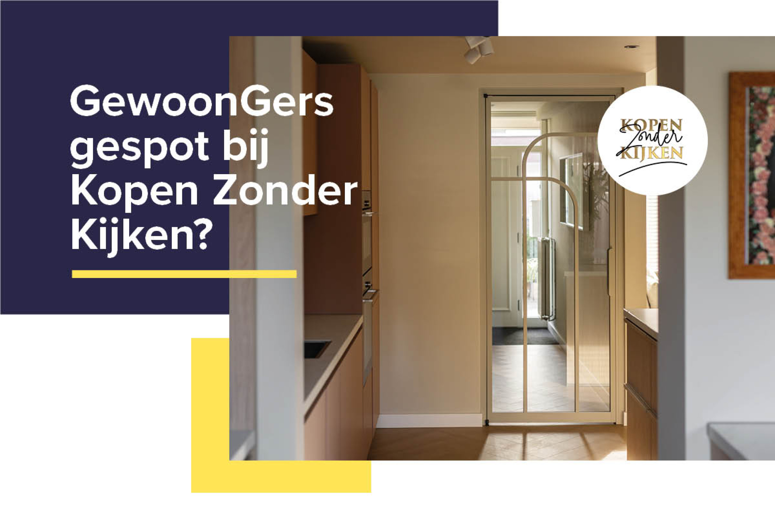 Kiezel grijze aluminium scharnierdeur van GewoonGers te zien bij Kopen Zonder Kijken
