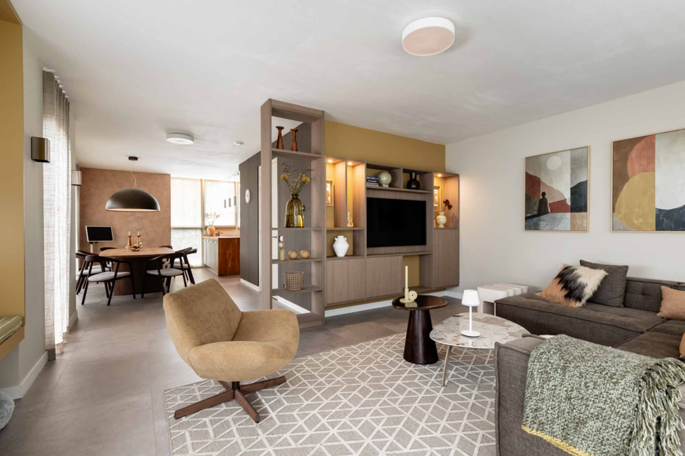 vtwonen interieur met akoestische panelen van GewoonGers viltpanelen