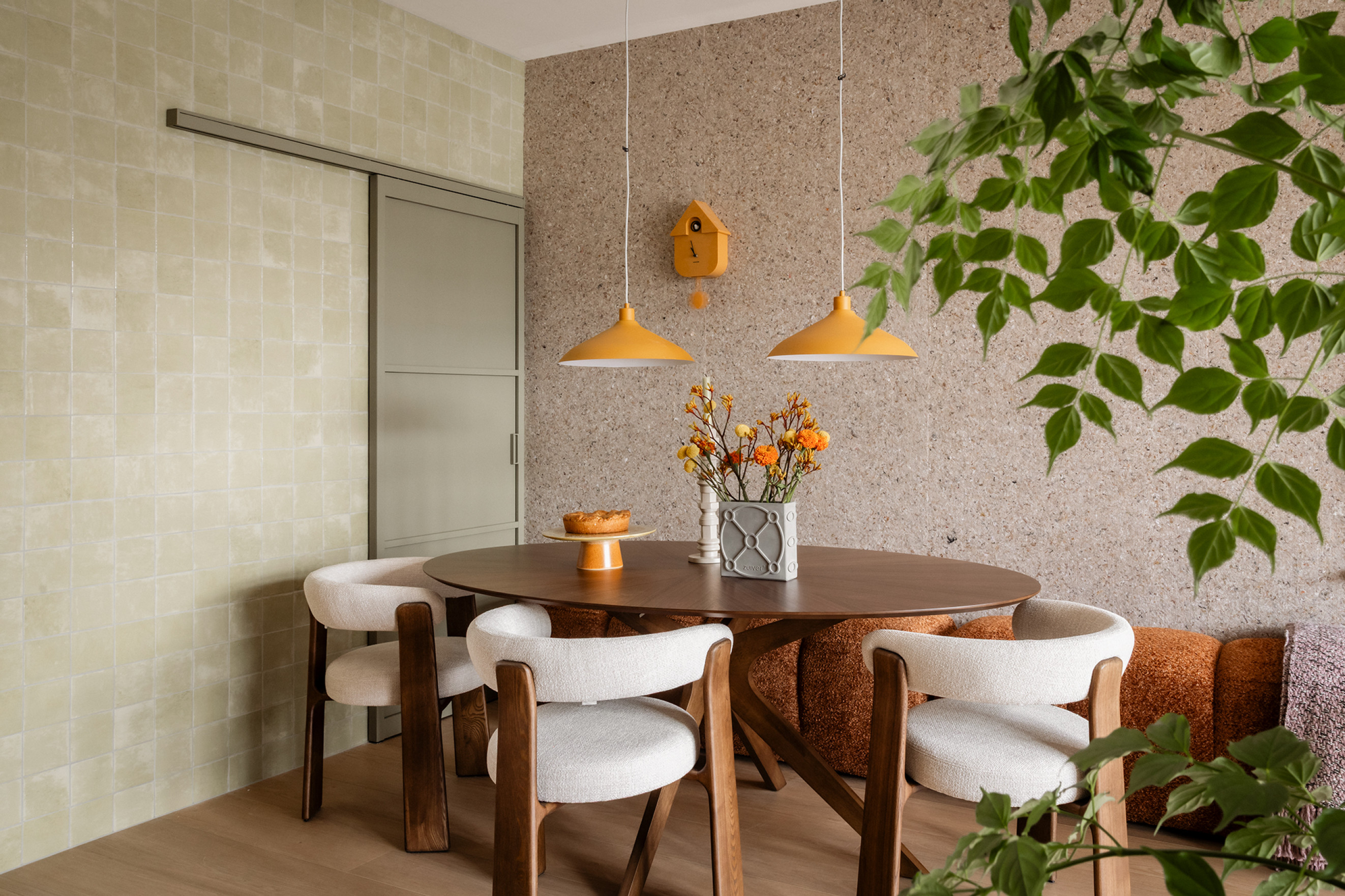 vtwonen en GewoonGers olijfgroene schuifdeur