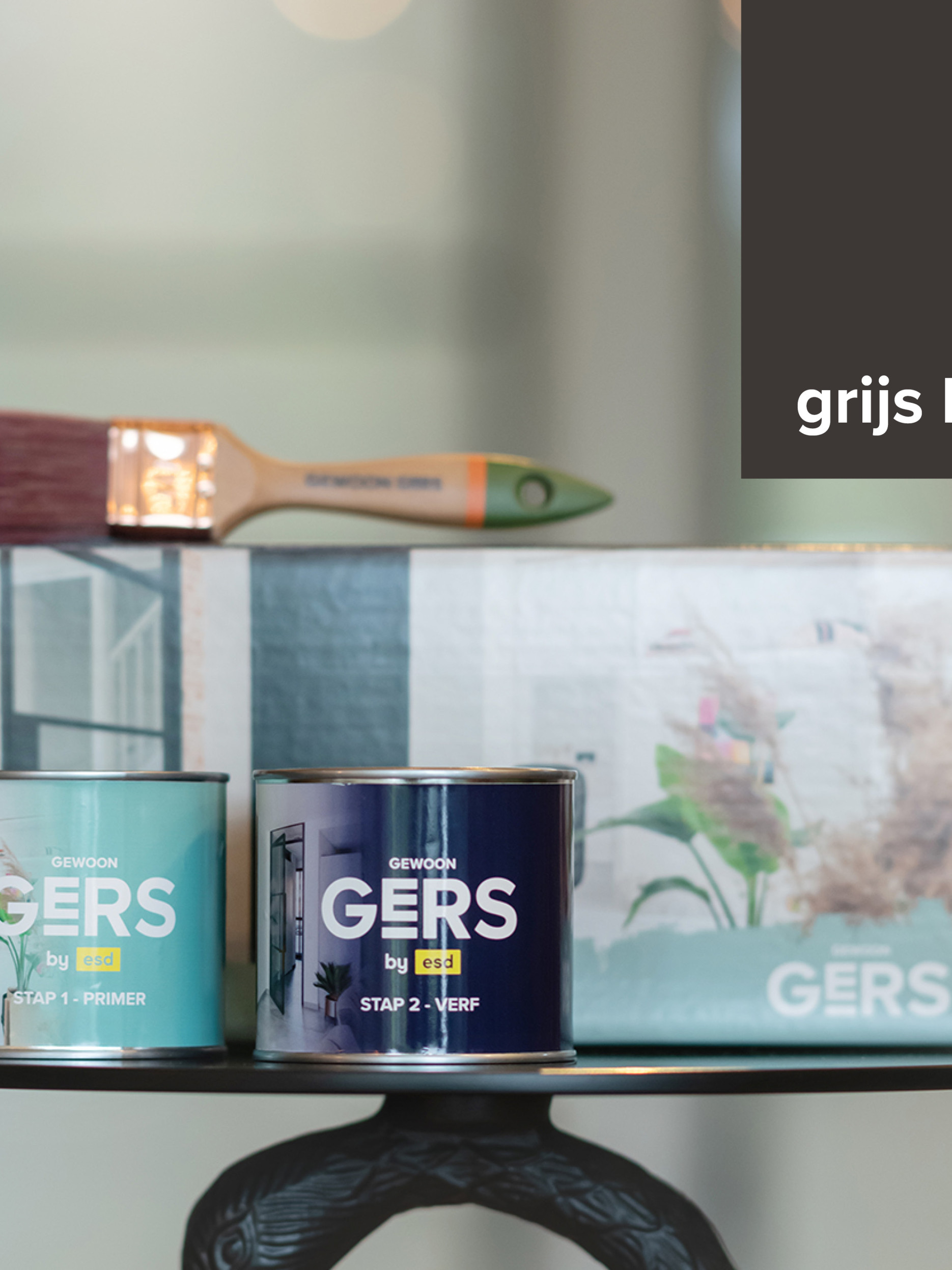 GewoonGers verfset grijs bruin