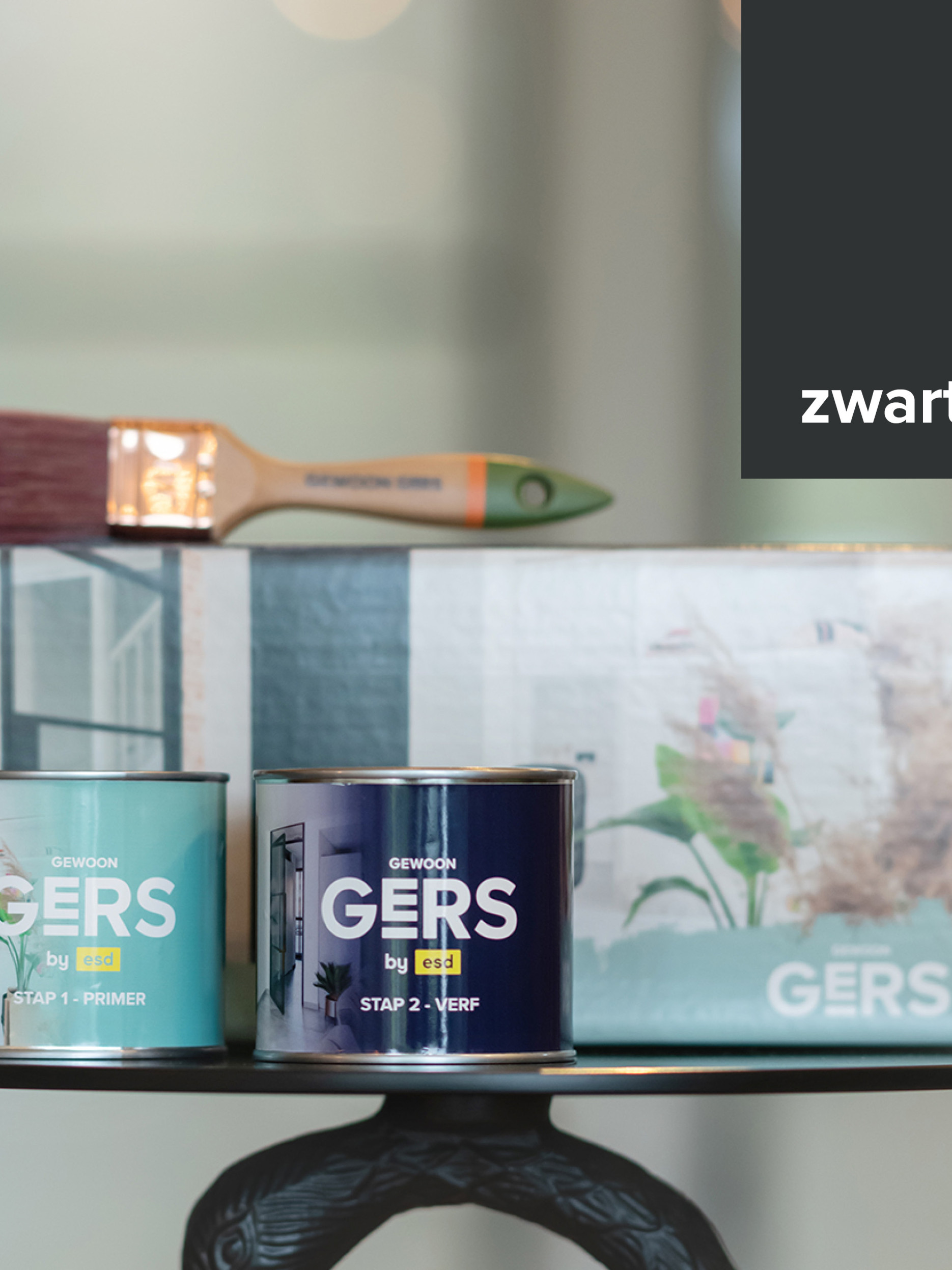 GewoonGers verfset zwartgrijs