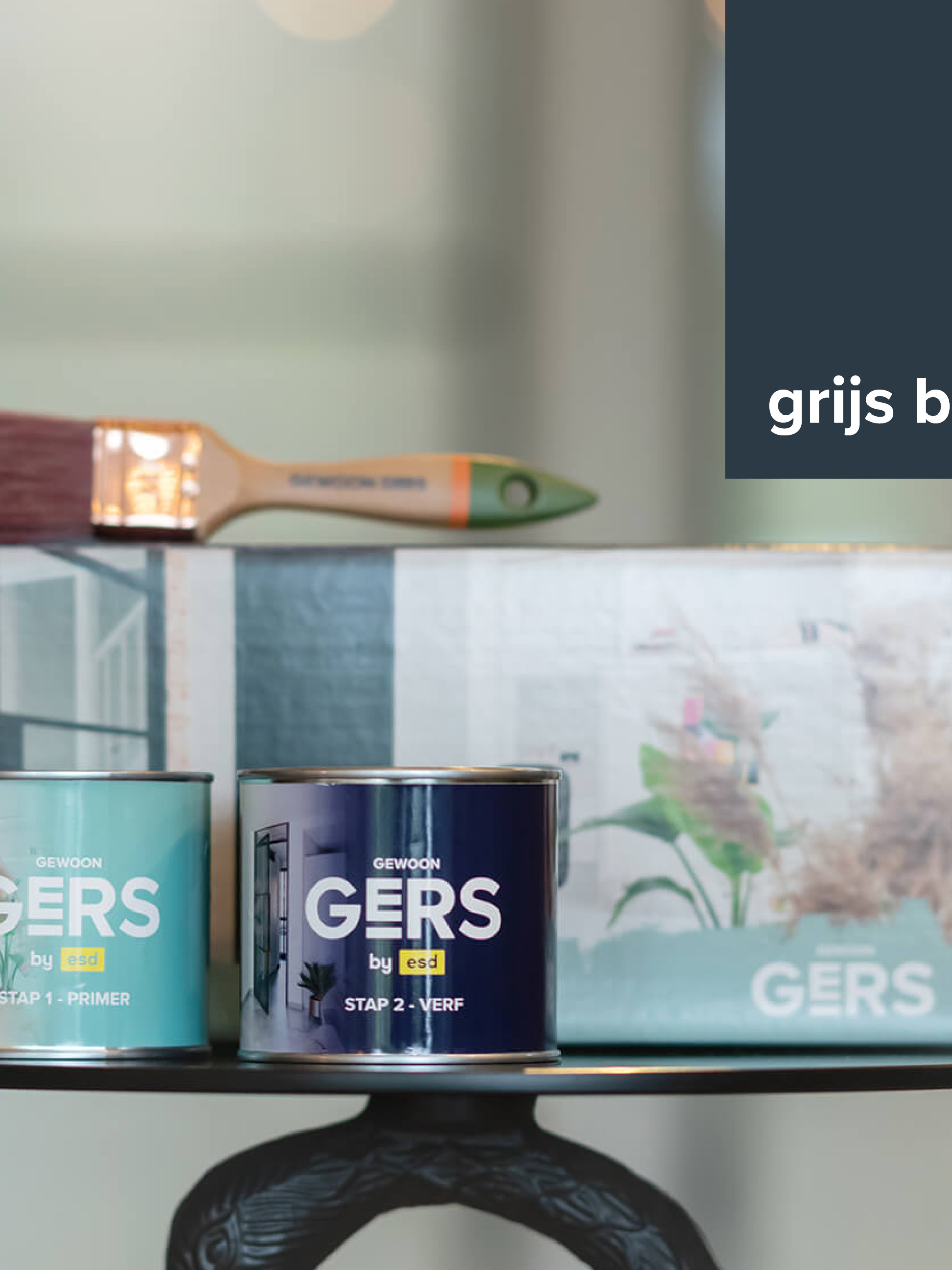 GewoonGers verfset grijs blauw