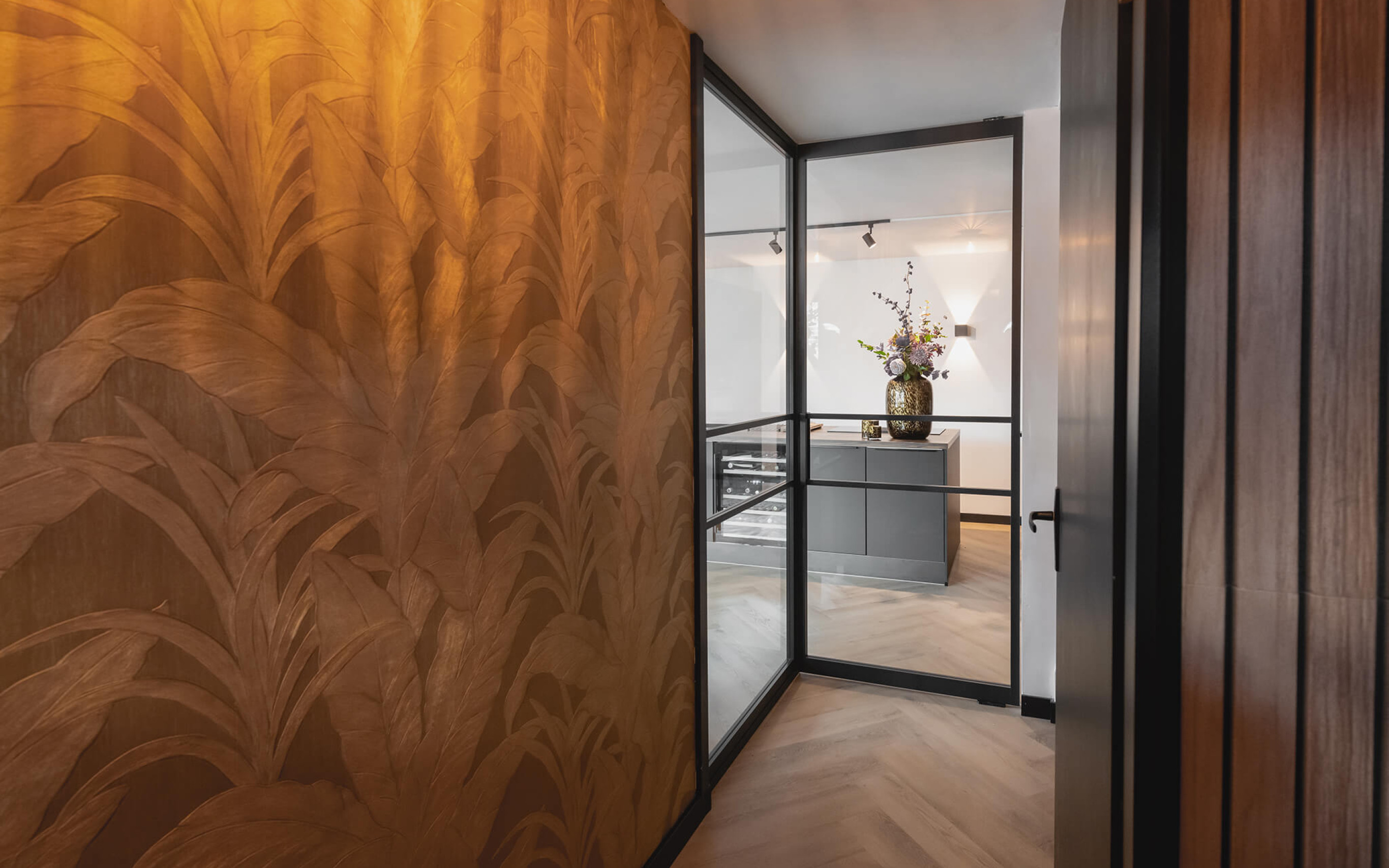 hoekwand hal inrichten gewoongers