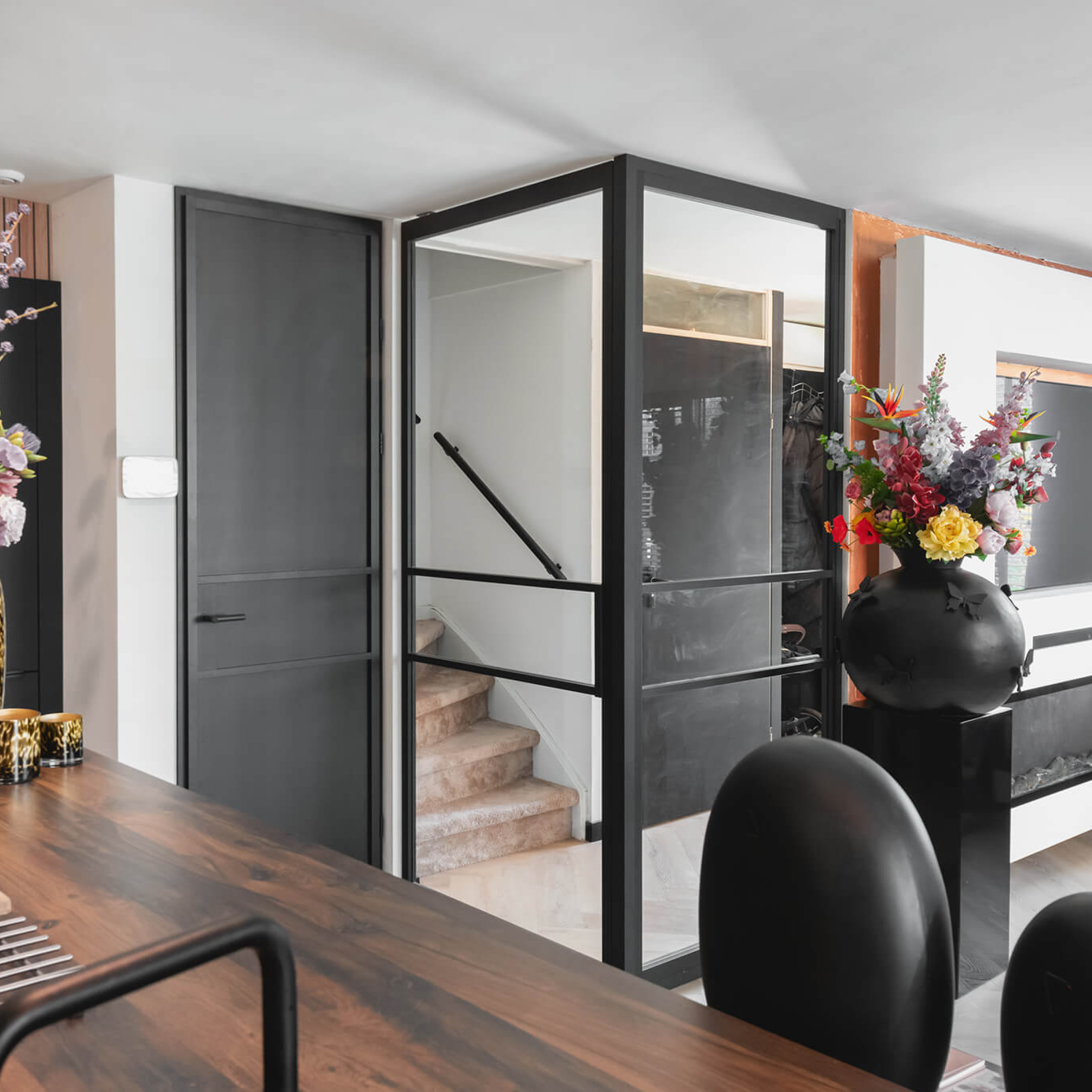 hoekwand hal inrichten gewoongers