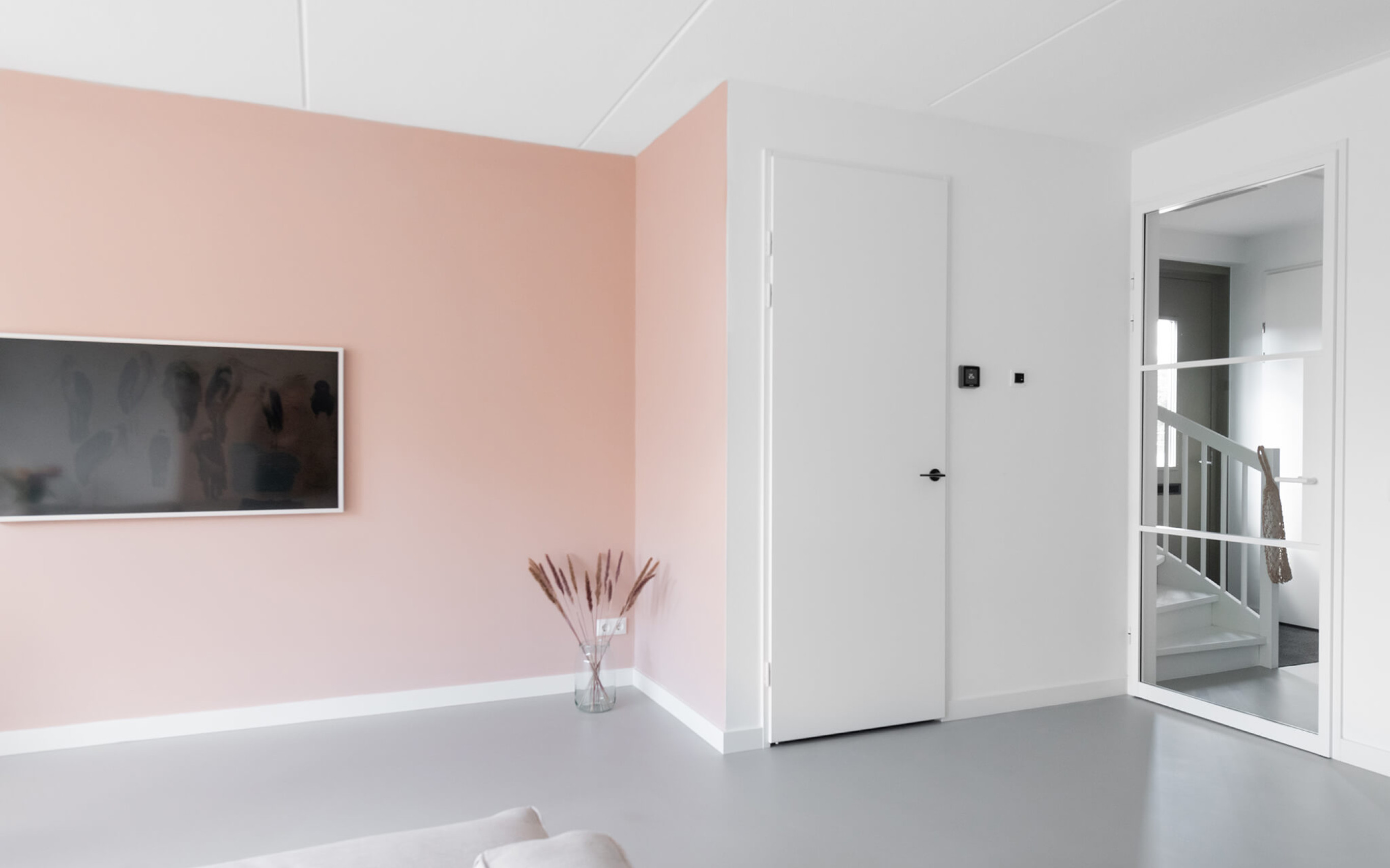 witte aluminium deur gewoongers