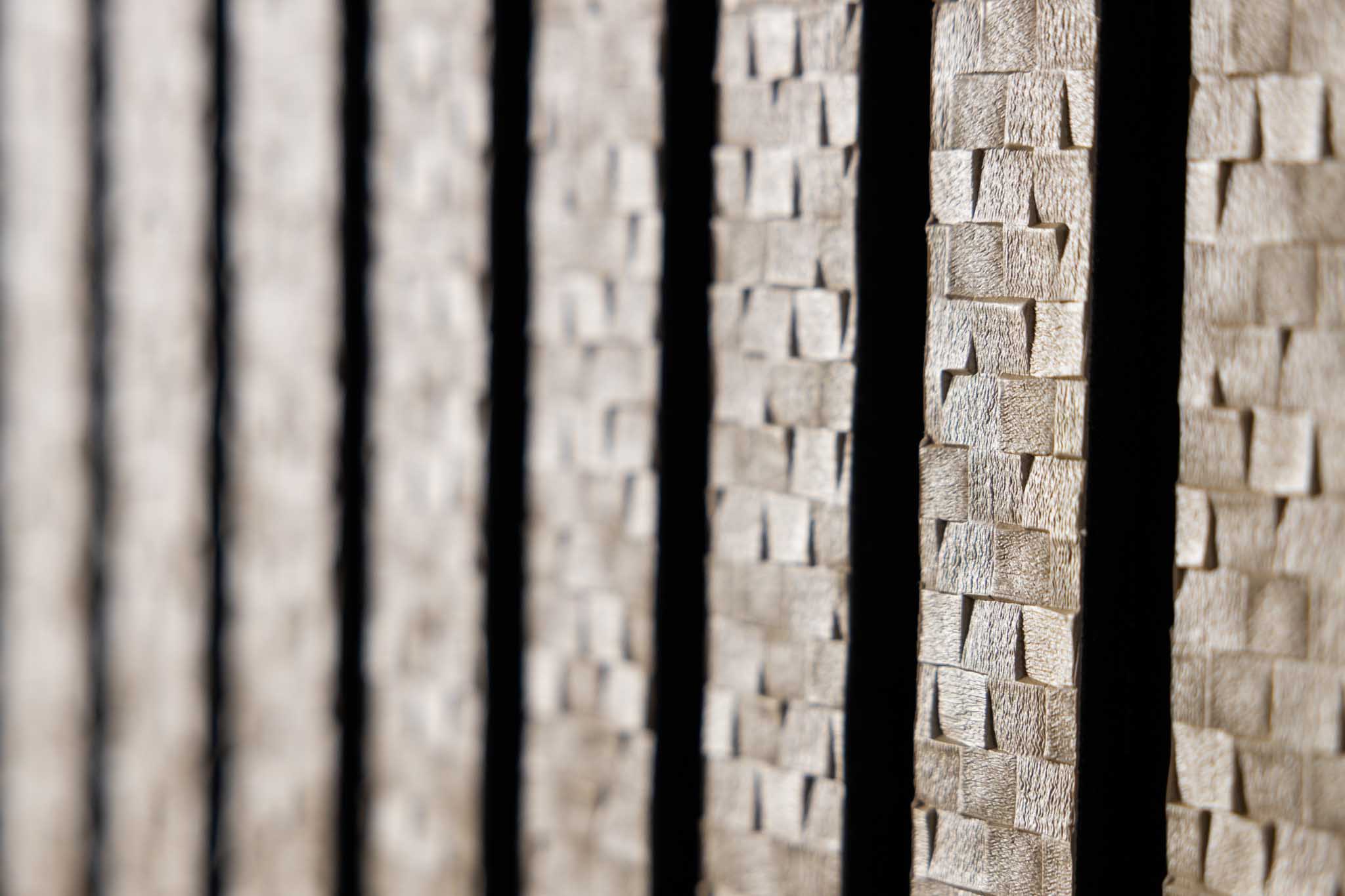 akoestisch paneel champagne gouden wandpaneel zwart vilt