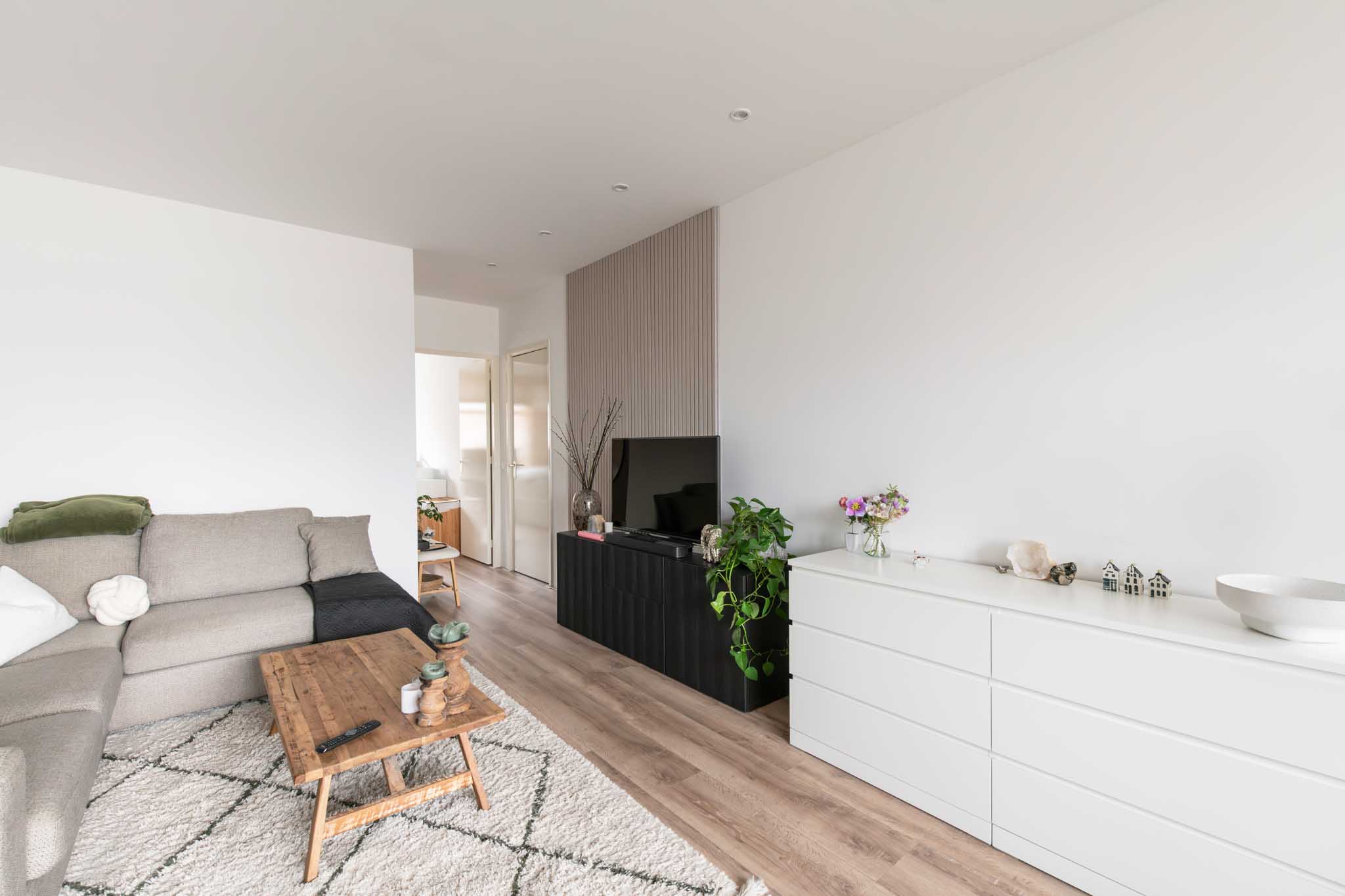 Bohemian interieur met akoestische panelen van vilt